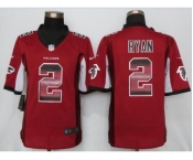 Men Nike Atlanta Falcons #2 Matt Ryan Red Strobe Limited Jersey