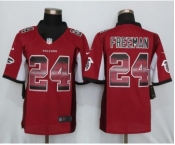 Men Nike Atlanta Falcons #24 Devonta Freeman Red Strobe Limited Jersey