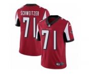 Men Nike Atlanta Falcons #71 Wes Schweitzer Red Team Color Vapor Untouchable Limited Player NFL Jersey