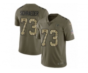 Men Nike Atlanta Falcons #73 Ryan Schraeder Limited Olive Camo 2017 Salute to Service NFL Jersey