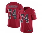 Men Nike Atlanta Falcons #74 Ty Sambrailo Limited Red Rush Vapor Untouchable NFL Jersey