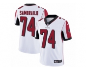 Men Nike Atlanta Falcons #74 Ty Sambrailo White Vapor Untouchable Limited Player NFL Jersey
