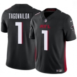 Men's Atlanta Falcons #1 Tua Tagovailoa Black 2026 F.U.S.E. Vapor Untouchable Limited Football Stitched Jersey
