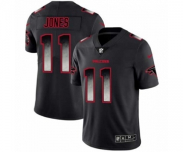 Men's Atlanta Falcons #11 Julio Jones Black Smoke Fashion Limited Jersey