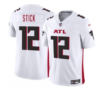Men's Atlanta Falcons #12 Easton Stick White 2025 F.U.S.E. Vapor Untouchable Limited Football Stitched Jersey