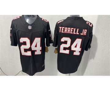 Men's Atlanta Falcons #24 A.J. Terrell jr Black F.U.S.E. Vapor Untouchable Limited Football Stitched Jersey