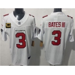 Men's Atlanta Falcons #3 Jessie Bates III White 2026 New F.U.S.E. 4-Star C Patch Vapor Untouchable Limited Football Stitched Jersey Men's Atlanta Falcons #3 Jessie Bates III White 2026 New F.U.S.E. 4-Star C Patch Vapor Untouchable Limited Football Stitched Jersey