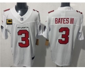 Men's Atlanta Falcons #3 Jessie Bates III White 2026 New F.U.S.E. 4-Star C Patch Vapor Untouchable Limited Football Stitched Jersey