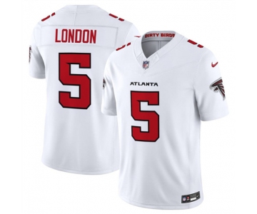 Men's Atlanta Falcons #5 Drake London White 2026 New F.U.S.E. Vapor Untouchable Limited Football Stitched Jersey
