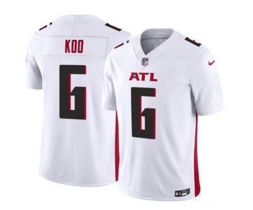 Men's Atlanta Falcons #6 Younghoe Koo White 2023 F.U.S.E. Vapor Untouchable Limited Football Stitched Jersey