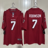 Men's Atlanta Falcons #7 Bijan Robinson Red 2026 New Vapor Untouchable Limited Stitched Football Jersey Men's Atlanta Falcons #7 Bijan Robinson Red 2026 New Vapor Untouchable Limited Stitched Football Jersey