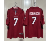 Men's Atlanta Falcons #7 Bijan Robinson Red 2026 New Vapor Untouchable Limited Stitched Football Jersey Men's Atlanta Falcons #7 Bijan Robinson Red 2026 New Vapor Untouchable Limited Stitched Football Jersey