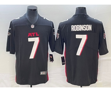 Men's Atlanta Falcons #7 Robinson Black Vapor Untouchable Limited Football Stitched Jersey