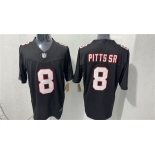 Men's Atlanta Falcons #8 Kyle Pitts Black F.U.S.E. Vapor Untouchable Limited Stitched Football Stitched Jersey Men's Atlanta Falcons #8 Kyle Pitts Black F.U.S.E. Vapor Untouchable Limited Stitched Football Stitched Jersey