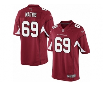 Men's Nike Arizona Cardinals #69 Evan Mathis Limited Red Team Color NFL Jersey