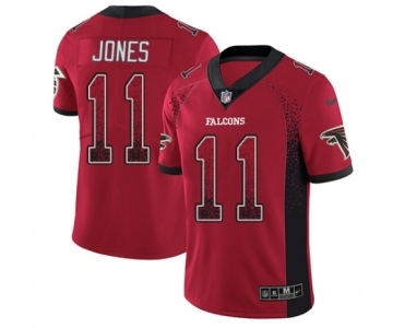 Men's Nike Atlanta Falcons #11 Julio Jones Limited Red Rush Drift Fashion NFL Jersey