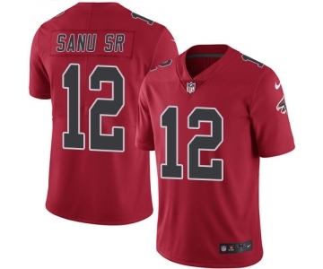 Men's Nike Atlanta Falcons #12 Mohamed Sanu Limited Red Rush Vapor Untouchable NFL Jersey