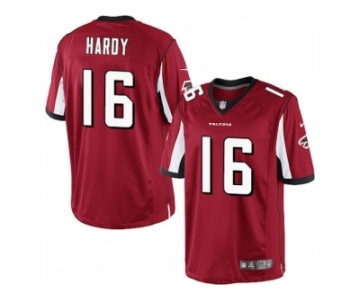 Men's Nike Atlanta Falcons #16 Justin Hardy Limited Red Team Color NFL Jersey