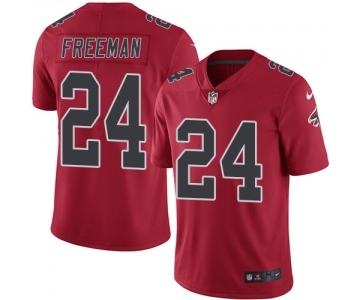 Men's Nike Atlanta Falcons #24 Devonta Freeman Limited Red Rush Vapor Untouchable NFL Jersey