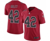 Men's Nike Atlanta Falcons #42 Duke Riley Elite Red Rush Vapor Untouchable NFL Jersey
