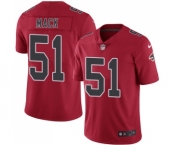 Men's Nike Atlanta Falcons #51 Alex Mack Limited Red Rush Vapor Untouchable NFL Jersey