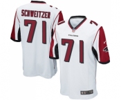 Men's Nike Atlanta Falcons #71 Wes Schweitzer Game White NFL Jersey