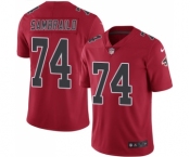 Men's Nike Atlanta Falcons #74 Ty Sambrailo Elite Red Rush Vapor Untouchable NFL Jersey