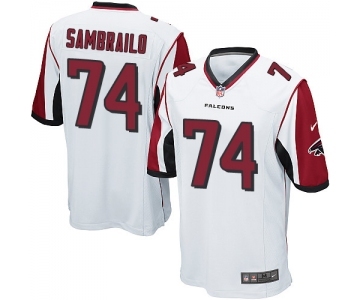Men's Nike Atlanta Falcons #74 Ty Sambrailo Game White NFL Jersey