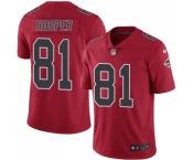 Men's Nike Atlanta Falcons #81 Austin Hooper Limited Red Rush Vapor Untouchable NFL Jersey