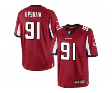 Men's Nike Atlanta Falcons #91 Courtney Upshaw Limited Red Team Color NFL Jersey