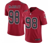 Men's Nike Atlanta Falcons #98 Takkarist McKinley Limited Red Rush Vapor Untouchable NFL Jersey