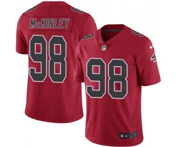 Men's Nike Atlanta Falcons #98 Takkarist McKinley Limited Red Rush Vapor Untouchable NFL Jersey