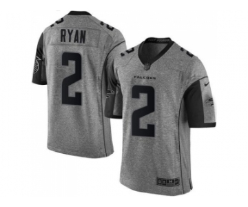 Nike Atlanta Falcons #2 Matt Ryan Gray Men's Stitched NFL Limited Gridiron Gray Jersey