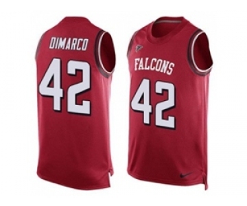 Nike Atlanta Falcons #42 Patrick DiMarco Red Team Color Men's Stitched NFL Limited Tank Top Jersey