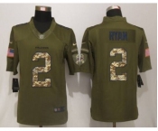 nike nfl jerseys atlanta falcons #2 matt ryan army green[nike Limited Salute To Service]