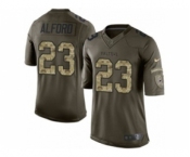 nike nfl jerseys atlanta falcons #23 alford army green[nike Limited Salute To Service]