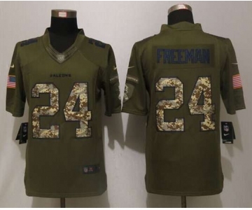 nike nfl jerseys atlanta falcons #24 freeman army green[nike Limited Salute To Service]