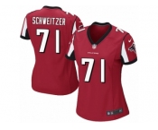 Women Nike Atlanta Falcons #71 Wes Schweitzer Game Red Team Color NFL Jersey