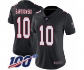 Women's Atlanta Falcons #10 Steve Bartkowski Black Alternate Vapor Untouchable Limited Player 100th Season Football Jersey
