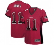 Women's Atlanta Falcons #11 Julio Jones Elite Red Drift Fashion Football Jersey