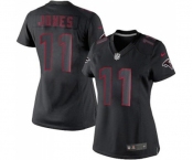 Women's Atlanta Falcons #11 Julio Jones Limited Black Impact Football Jersey