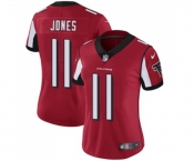 Women's Atlanta Falcons #11 Julio Jones Red Team Color Vapor Untouchable Limited Player Football Jersey