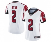 Women's Atlanta Falcons #2 Matt Ryan White Vapor Untouchable Limited Player Football Jersey