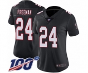 Women's Atlanta Falcons #24 Devonta Freeman Black Alternate Vapor Untouchable Limited Player 100th Season Football Jersey