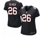 Women's Atlanta Falcons #26 Isaiah Oliver Game Black Alternate Football Jersey