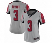 Women's Atlanta Falcons #3 Matt Bryant Limited Silver Inverted Legend Football Jersey