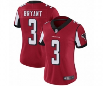 Women's Atlanta Falcons #3 Matt Bryant Red Team Color Vapor Untouchable Limited Player Football Jersey