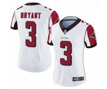 Women's Atlanta Falcons #3 Matt Bryant White Vapor Untouchable Limited Player Football Jersey