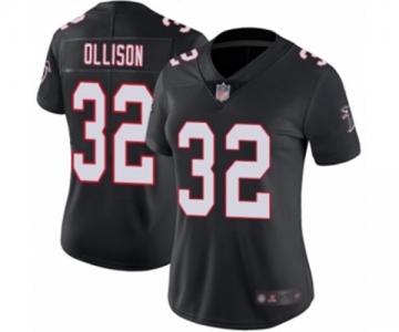 Women's Atlanta Falcons #32 Qadree Ollison Black Alternate Vapor Untouchable Limited Player Football Jersey