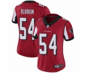 Women's Atlanta Falcons #54 Foye Oluokun Red Team Color Vapor Untouchable Limited Player Football Jersey